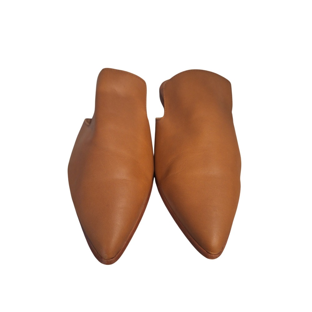 Madewell Tan Leather Mules